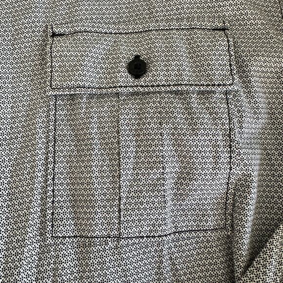 GUESS Mens Claymour Geo-Print Shirt Black/White Size XXL - Picture 5 of 8